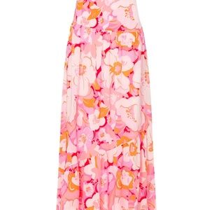 MINKPINK Floral Pink and Orange Skirt